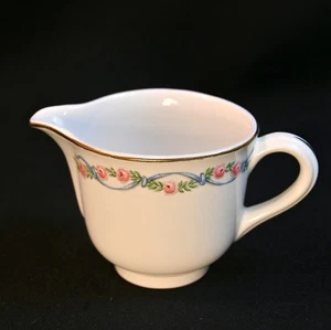 Hall Wildfire Creamer 8 OZ Gold Trim Pink Blue Green 1940's-1950's Modern Shape - Picture 1 of 17