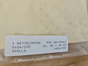 Zweigart Tischdecke Mittledecke Stella 31" x 31" BLASSGELB - Bild 1 von 4