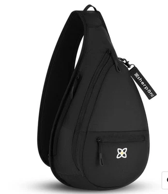 Sherpani ESPRIT NOVA COM ETIQUETAS Estilingue Antifurto Bolsa de Ombro de Viagem Preta RFID Transversal - Imagem 1 de 4