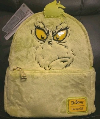 Loungefly Dr. Seuss' How The Grinch Stole Christmas! Light Up Mini Backpack NEW - Image 1 of 4