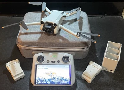DJI Mini 3 Pro Drone Excellent Cond, 7 Min Fight, 2 Batteries, Smart RC, 2x128GB - Image 1 of 4