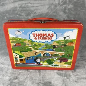 Vintage Thomas & Friends Metal Carry Case Tin Train Storage Box Collectible Hold - Picture 1 of 9