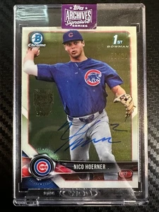 2025 Topps Archives Signature Series Nico Hoerner 1st Bowman Chrome Auto #56/60 - Picture 1 of 2