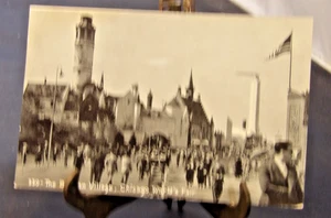 Chicago IL-Illinois, Chicago Weltausstellung, belgisches Dorf, alte Postkarte - Bild 1 von 2