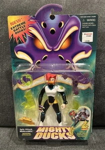 Vintage Disney Mighty Ducks Mallory Actionfigur Mattel (1996) Spin Attack NEU - Bild 1 von 8