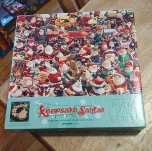 Andenken Weihnachtsmänner, Vintage Springbock Puzzle, 500 Teile mit Ornament enthalten  - Bild 1 von 4