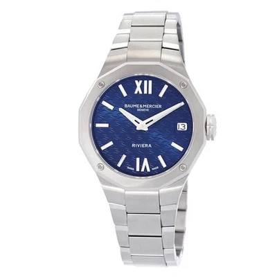 Reloj para mujer Baume et Mercier Riviera cuarzo esfera azul M0A10727 Foto 1 de 3