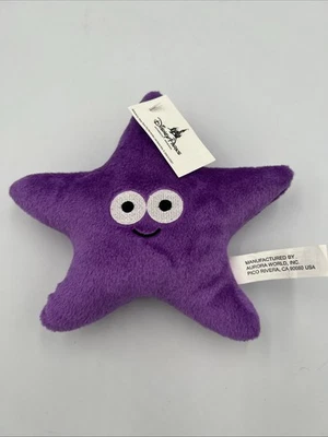 NWT Disney Parks 7” Purple Starfish Plush Aurora World Sealife Star 2016 - Image 1 of 4