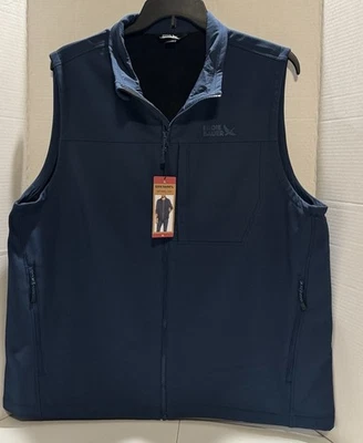 Chaleco para Hombres Eddie Bauer/Azul/Crebilla Completa/Cáscara Suave ~ Talla XL Foto 1 de 4