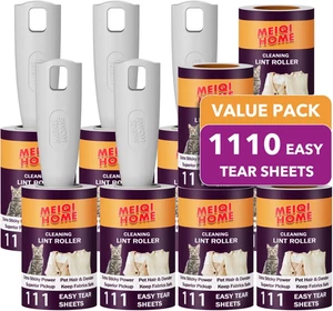 Lint Rollers for Pet Hair Extra Sticky, 1110 Sheets Mega Value Set Lint Roller w - Picture 1 of 12