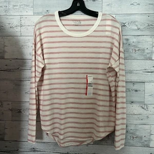 Ladies very soft Time and Tru Top Long sleeves With Stripes SMALL comfort - Picture 1 of 12