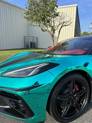 Виниловая накладка для фары Chevrolet Corvette c8 удаление янтаря 2020 21 22 23 - Изображение 1 из 4