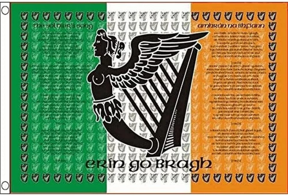 Soldiers Song Flag - 5 x 3 Feet - Irish Republican Ireland Erin Go Bragh 1916 - Image 1 of 3