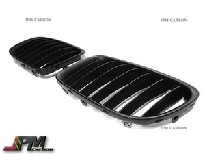 Matte Black Front Kidney Grill Grille Fits For 2010-2015 BMW E84 X1 SUV - Picture 1 of 3