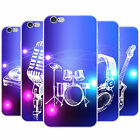 Funky Hand Drawn Music Elements Snap-on Hard Case Phone Cover for Apple Phones