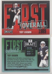 2023 Leaf Draft #1 Red Troy Aikman #7 HOF