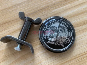 Gun Mercedes Benz Bonnet Badge Hood Emblem Sticker C S E 44mm W204 W211 AMG - Picture 1 of 7