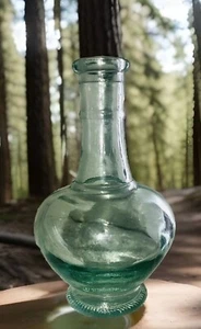 RARE Recycled Green Glass Bottle, Vintage. Embossed on Bottom Decorative - Picture 1 of 9