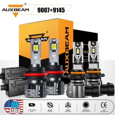 Faro antiniebla LED Canbus 6000K para Ford Expedition 99-02 AUXBEAM 9007 9145 Foto 1 de 4