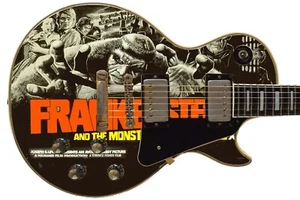 Guitar Skin Axe Wrap Re-skin Vinyl Decal DIY Frankenstein 1931 Theme 231 - Picture 1 of 44