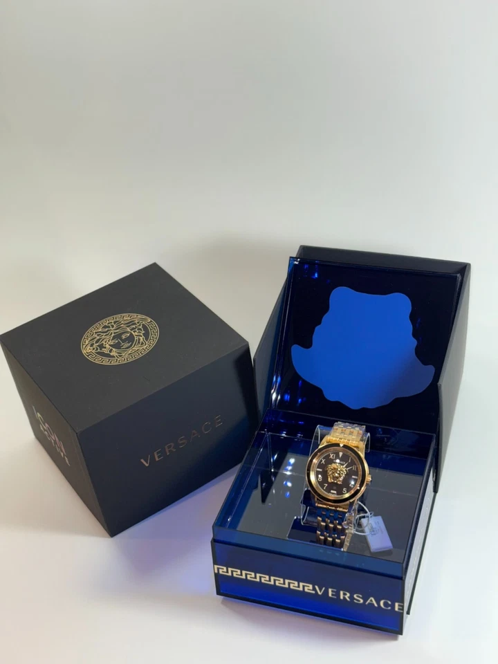 Nuevo Reloj Versace Para Hombre VE2V00322 V-Palazzo Hecho en Suiza Dorado Auténtico Foto 1 de 4