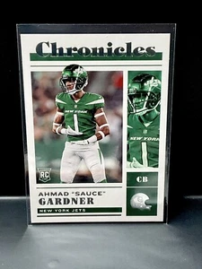 Ahmad "Sauce" Gardner 2022 Panini Chronicles #38 Rookie Parallel Jets RC - Picture 1 of 2