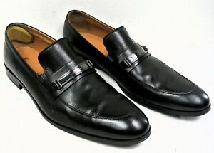 Hugo Boss Black Leather Bit Fashion Loafers Dress Shoes Men's 11.5 Tuxedo Casual