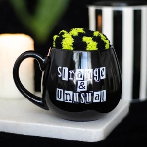 Brand New STRANGE & UNUSUAL Mug And Fluffy Socks Set Gothic Witchcraft - Picture 1 of 6