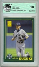 @ Ichiro Suzuki 2006 Topps Rookie of the Week Card PGI 10