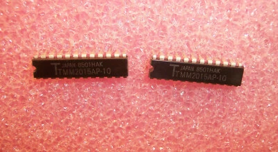 QTY (15) TMM2015AP-10 TOSHIBA 24 PIN DIP 2Kx8 SRAM NOS 1 TUBE - Image 1 of 3
