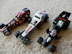 VINTAGE LOT OF 3 BUGABOO BAD MEDICINE CHERRY BOMB DRAGSTERS 1996 1:64 - Picture 1 of 9