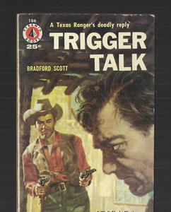 Trigger Talk by Bradford Scott vintage 1956 Walt Slade Western #186 PB cowboys - Picture 1 of 3