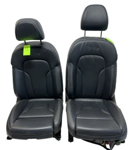 **NOTE 2009-2017 OEM Audi SQ5 Front Left & Right Side Seat Leather Black - Picture 1 of 20