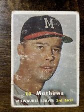 1957 Topps - #250 Eddie Mathews