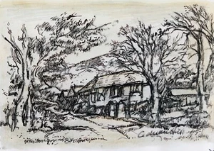 Adrian Hill (1895-1977). Country Cottages. Signed/ from a 1975 album. - Picture 1 of 1