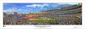 Poster panoramico 2024 World Series cerimonia di apertura Dodgers vs Yankees - 13,5x39 - Foto 1 di 2
