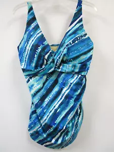 KIM & GRAVEL MULTI-COLOR DESIGN 1PC SWIMSUIT BATHING SUIT SIZE 16 - NEW - Picture 1 of 4