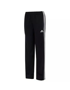 Adidas Big Boys Active Sports Iconic Tricot Track Pants Black Size S (8) NWT - Picture 1 of 6