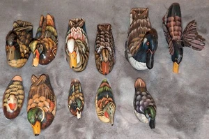 11 Piece Hand Painted Vintage Wooden Ducks Lot Various Sizes - Picture 1 of 13