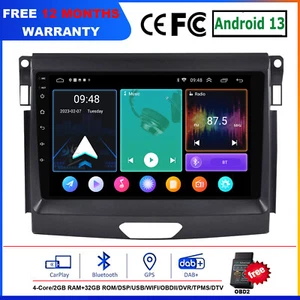 9" Autoradio DAB+Für Ford Ranger 2015-2020 Android 13 GPS Navi Bluetooth CarPlay - Bild 1 von 23