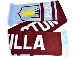 Aston Villa FC 1874 Crest Scarf - Picture 1 of 3