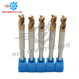 5Pcs 5/16" 3 Flute Carbide 1/4" Shank x 1/2" LOC x 3-3/4" OAL Long End Mills - Picture 1 of 5
