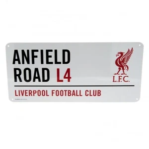 Liverpool FC Offizielles Anfield Road L4 Metall Straßenschild LFC Geschenk - Bild 1 von 1