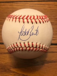 Todd objetivos autógrafo béisbol - Imagen 1 de 2