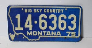 Oldtimer Big Sky Country - Montana 1975 Fahrzeugkennzeichen - Bild 1 von 2