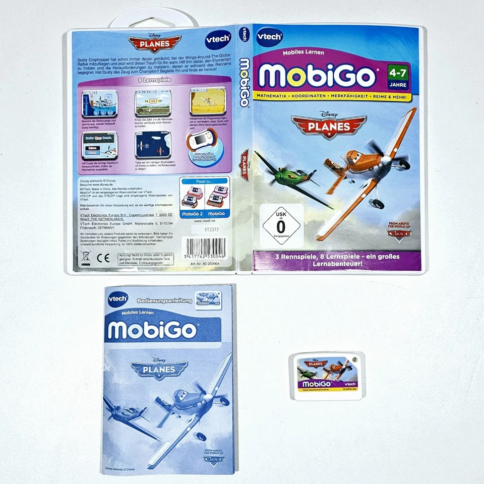 vtech® MOBIGO Lernspiel DISNEY PLANES ★ dt Mathematik Koordination Merkfähigkeit - Bild 1 von 1