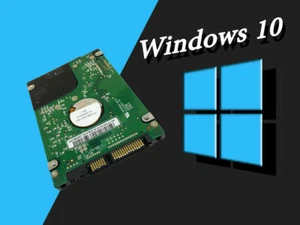 HDD/SSD 2.5" SATA Hard Drive Laptop Internal With Windows 10 Pro Installed - Picture 1 of 4