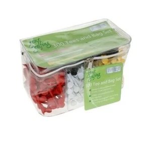 300 Assorted Wooden Tees & Bag 54mm 70mm 83mm Long Golf Course Club Gift Set NEW - Picture 1 of 2
