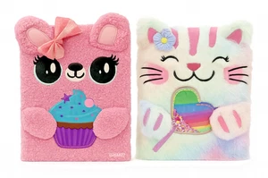 Fuzzy Kosmetik Set - Plüsch Make-up Set für Mädchen - süßes Bären & Katze Design - Bild 1 von 10