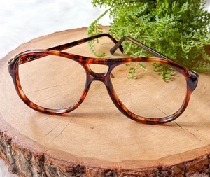 Pathway USA Aviator Pilot Eyeglasses Dallas Tortoise Frame Oversized Vintage - Foto 1 di 5